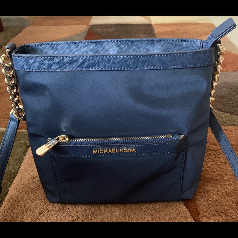 Michael kors Navy Morgan Messenger Crossbody Purse